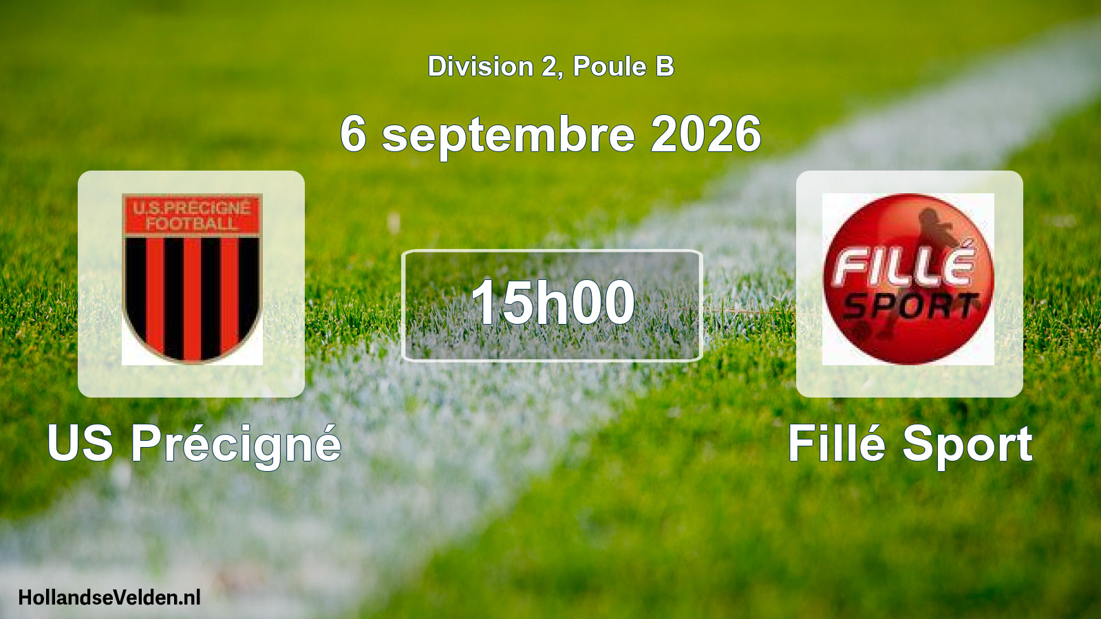 Scheduled Match: US Précigné - Fillé Sport (6 September 2026)