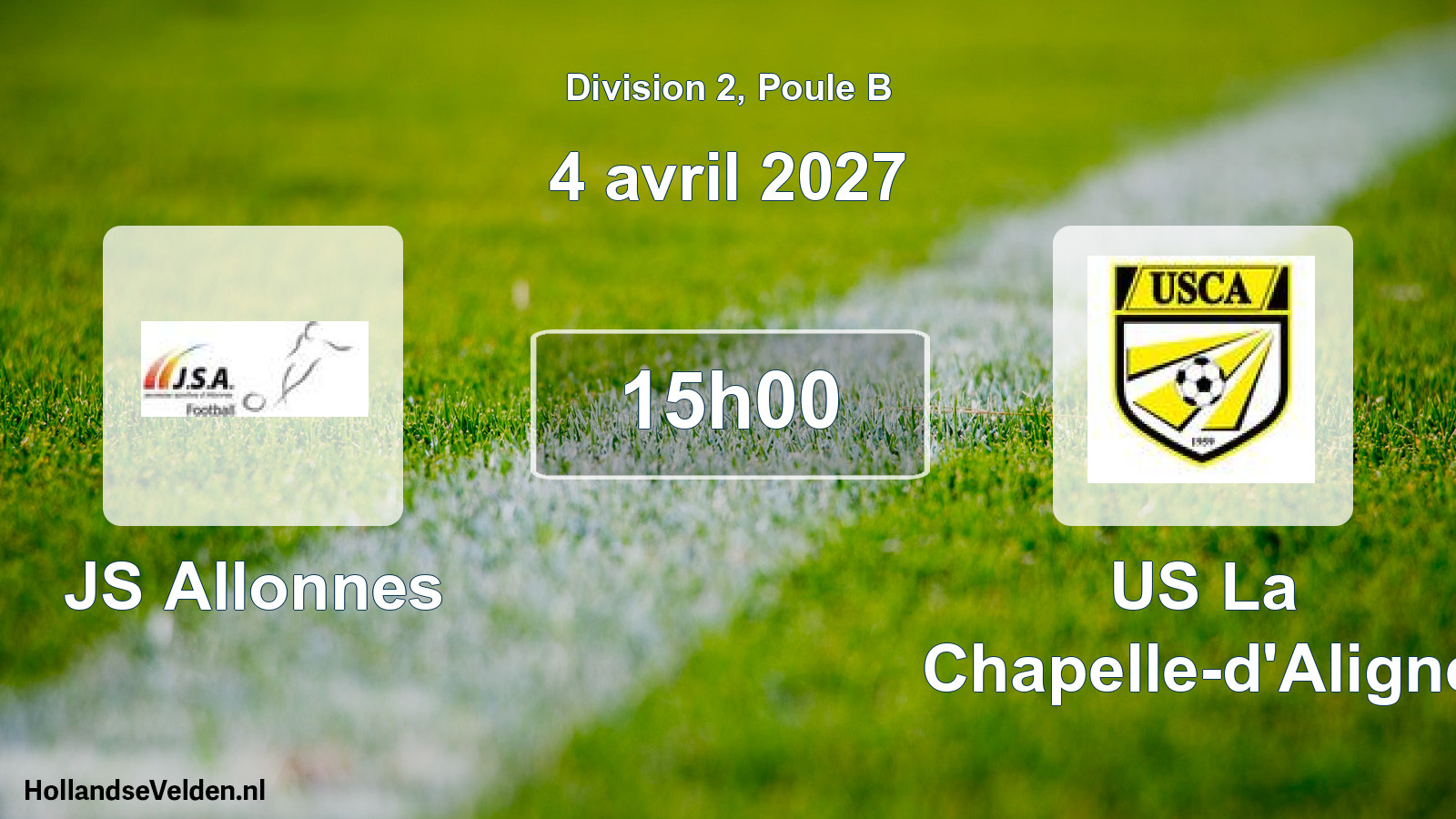 Scheduled Match: JS Allonnes - US La Chapelle-d'Aligné (4 April 2027)