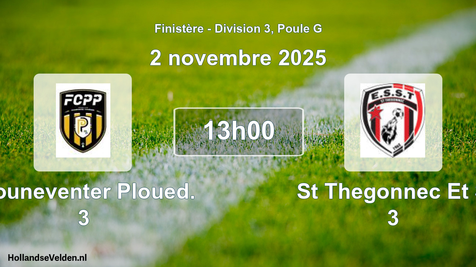 Geplande wedstrijd: Plouneventer Ploued. 3 - St Thegonnec Et S 3 (2 november 2025)