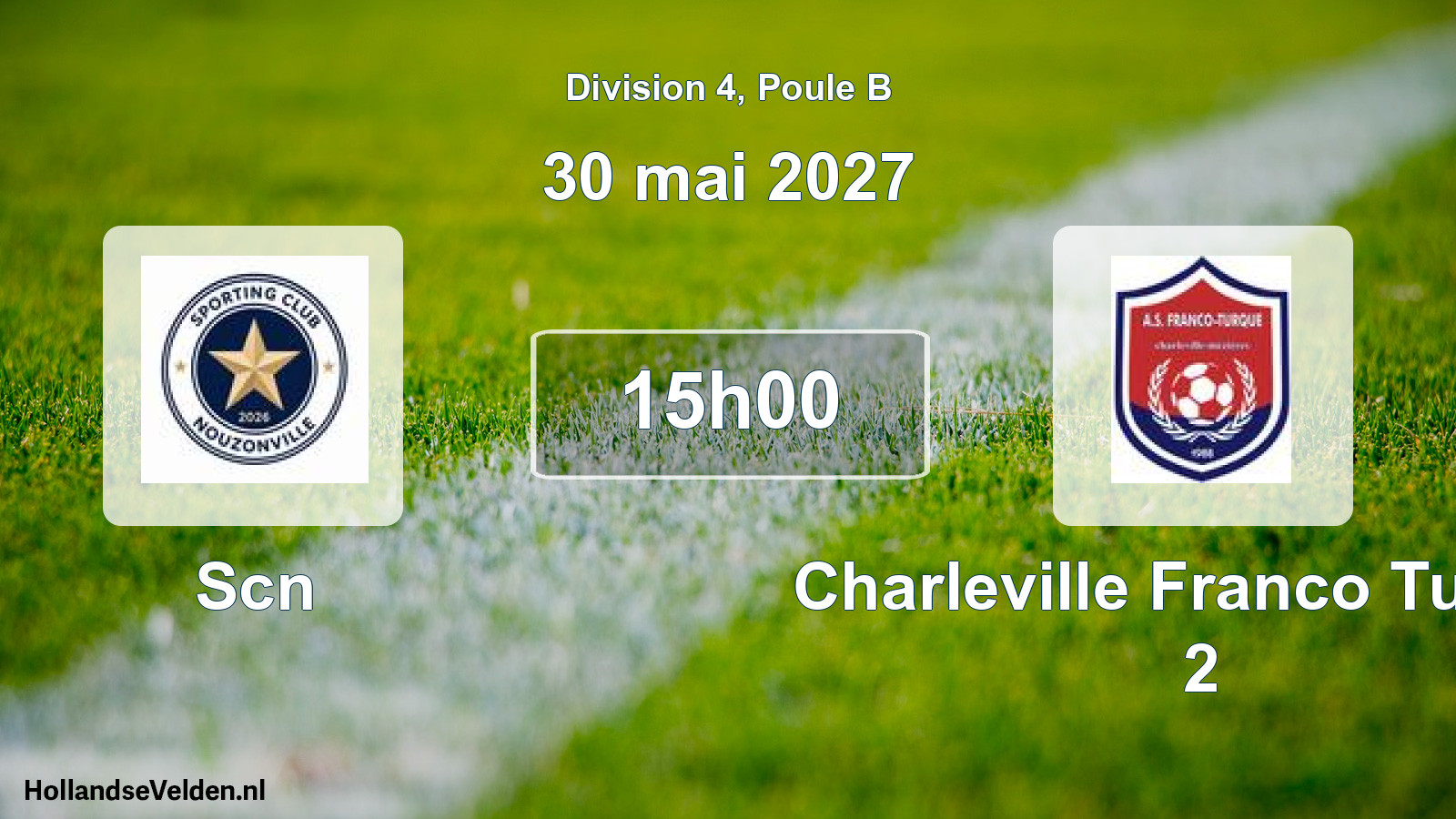 Scheduled Match: Scn - Charleville Franco Turque 2 (30 May 2027)
