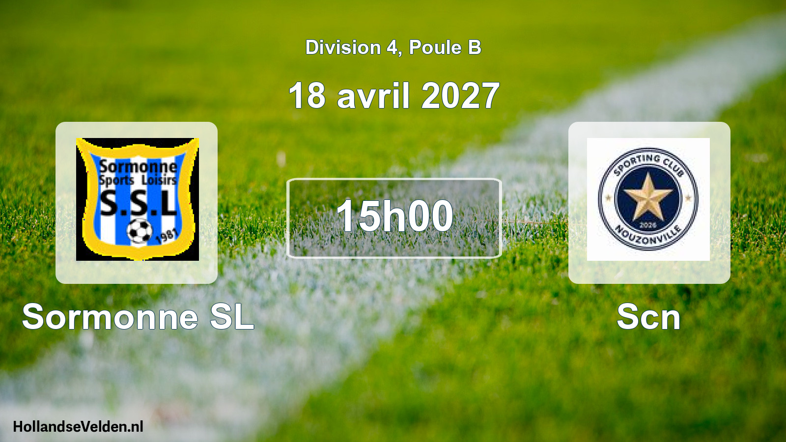 Match programmé: Sormonne SL - Scn (18 avril 2027)