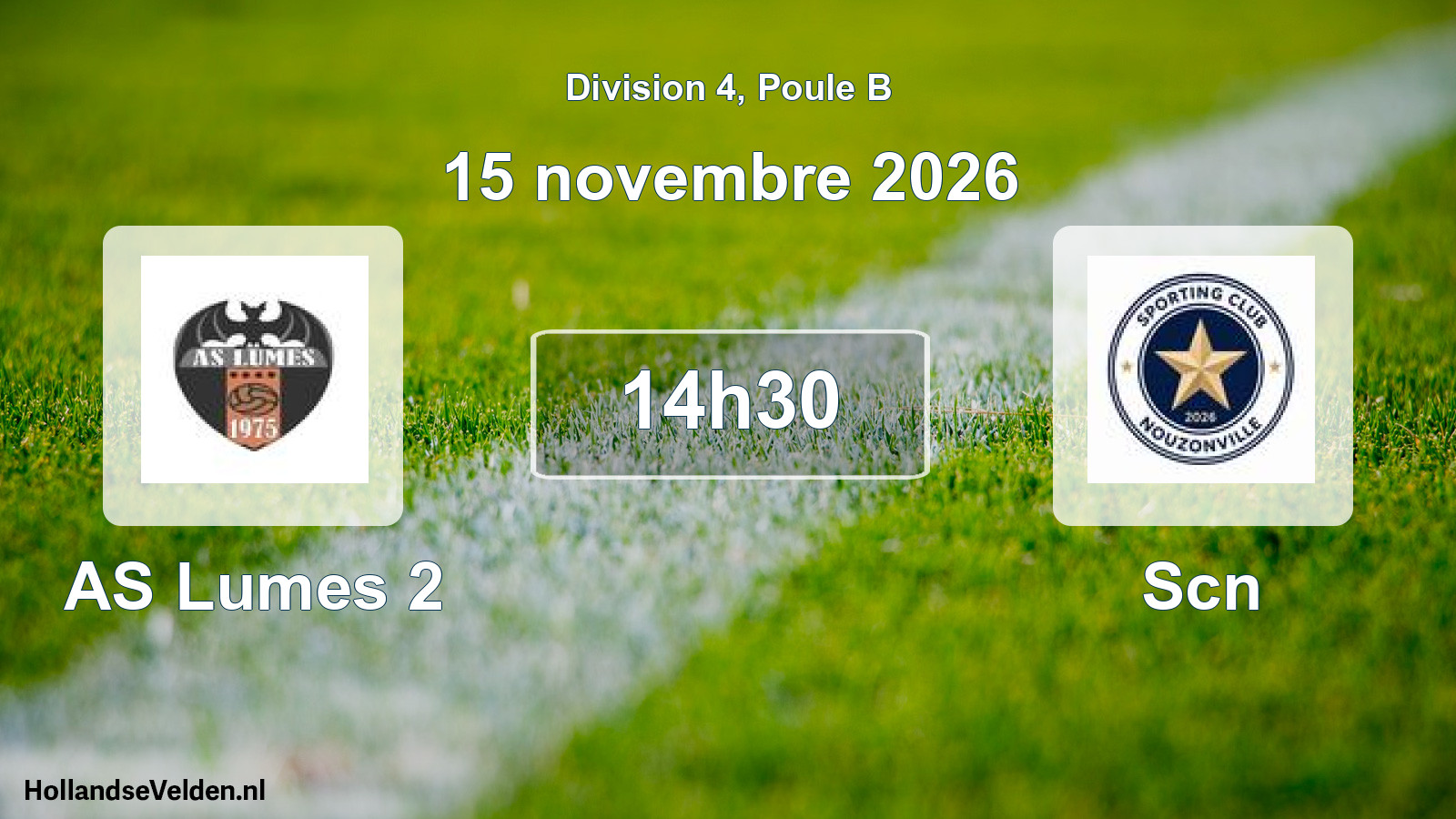 Scheduled Match: AS Lumes 2 - Scn (15 November 2026)
