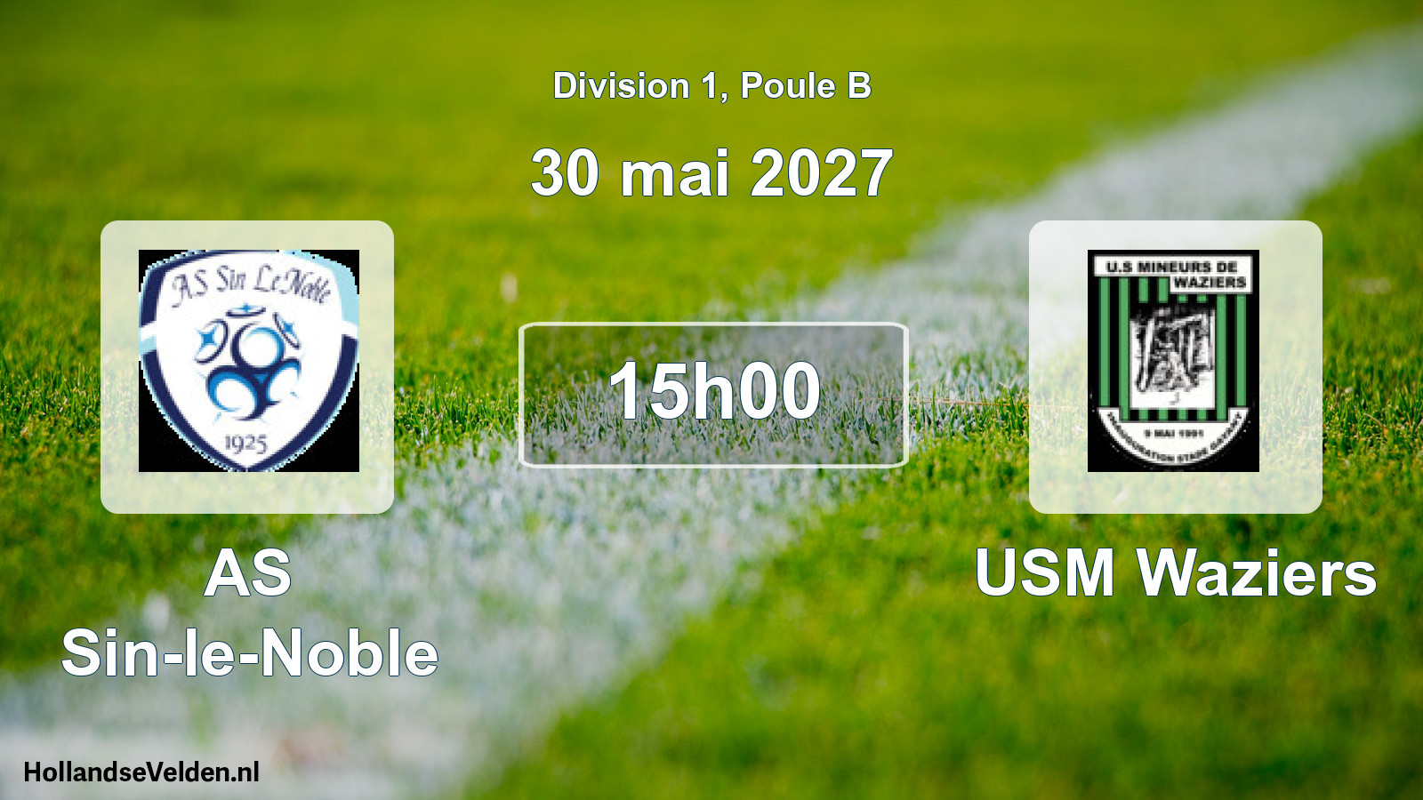 Geplande wedstrijd: AS Sin-le-Noble - USM Waziers (30 mei 2027)