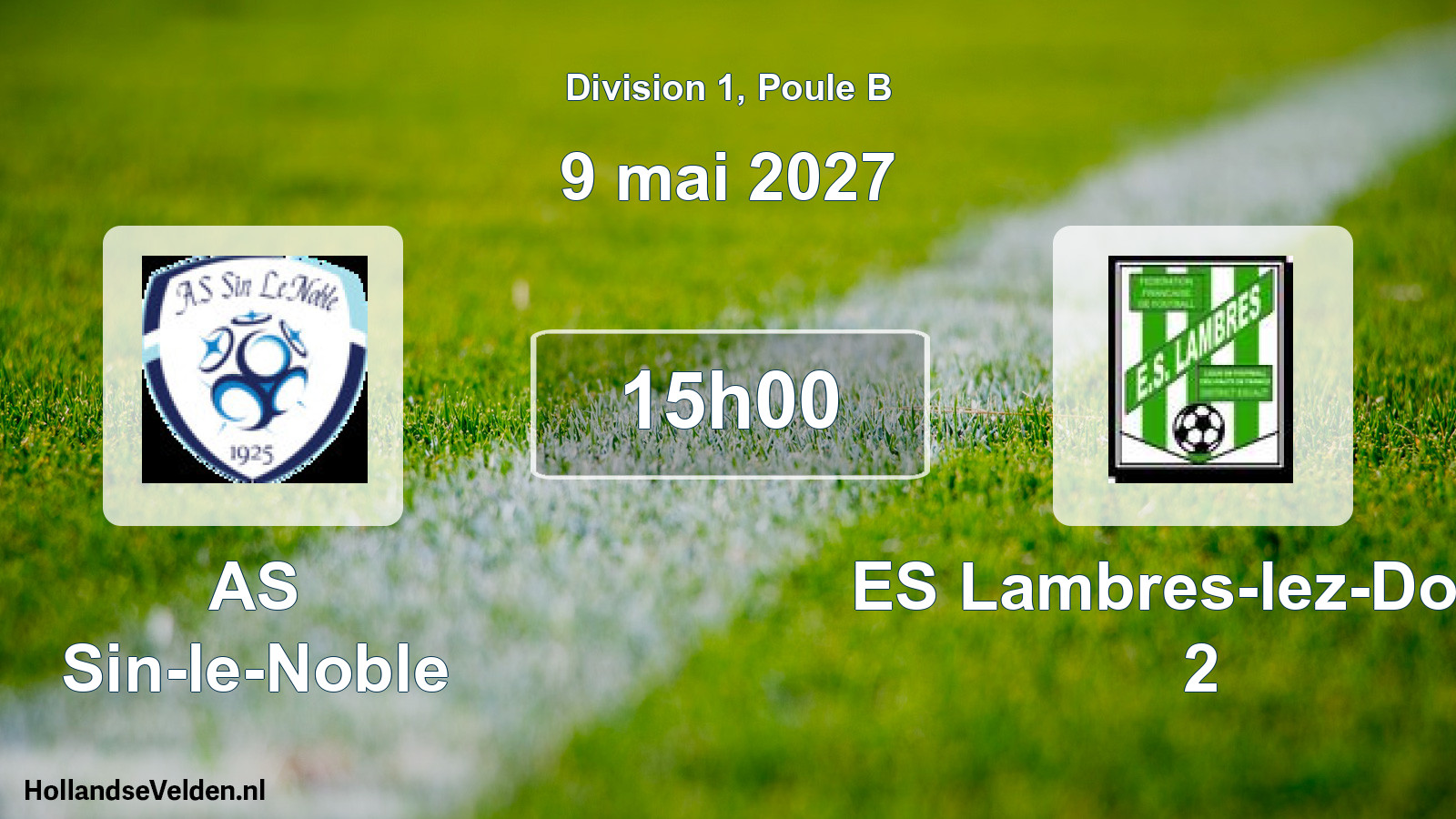 Scheduled Match: AS Sin-le-Noble - ES Lambres-lez-Douai 2 (9 May 2027)