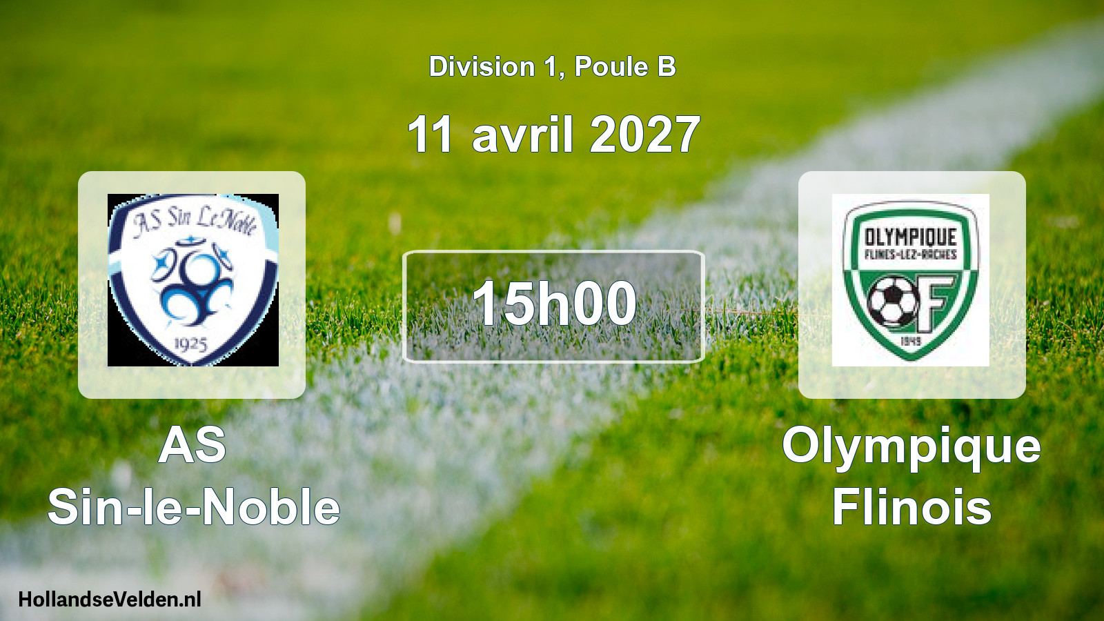 Scheduled Match: AS Sin-le-Noble - Olympique Flinois (11 April 2027)