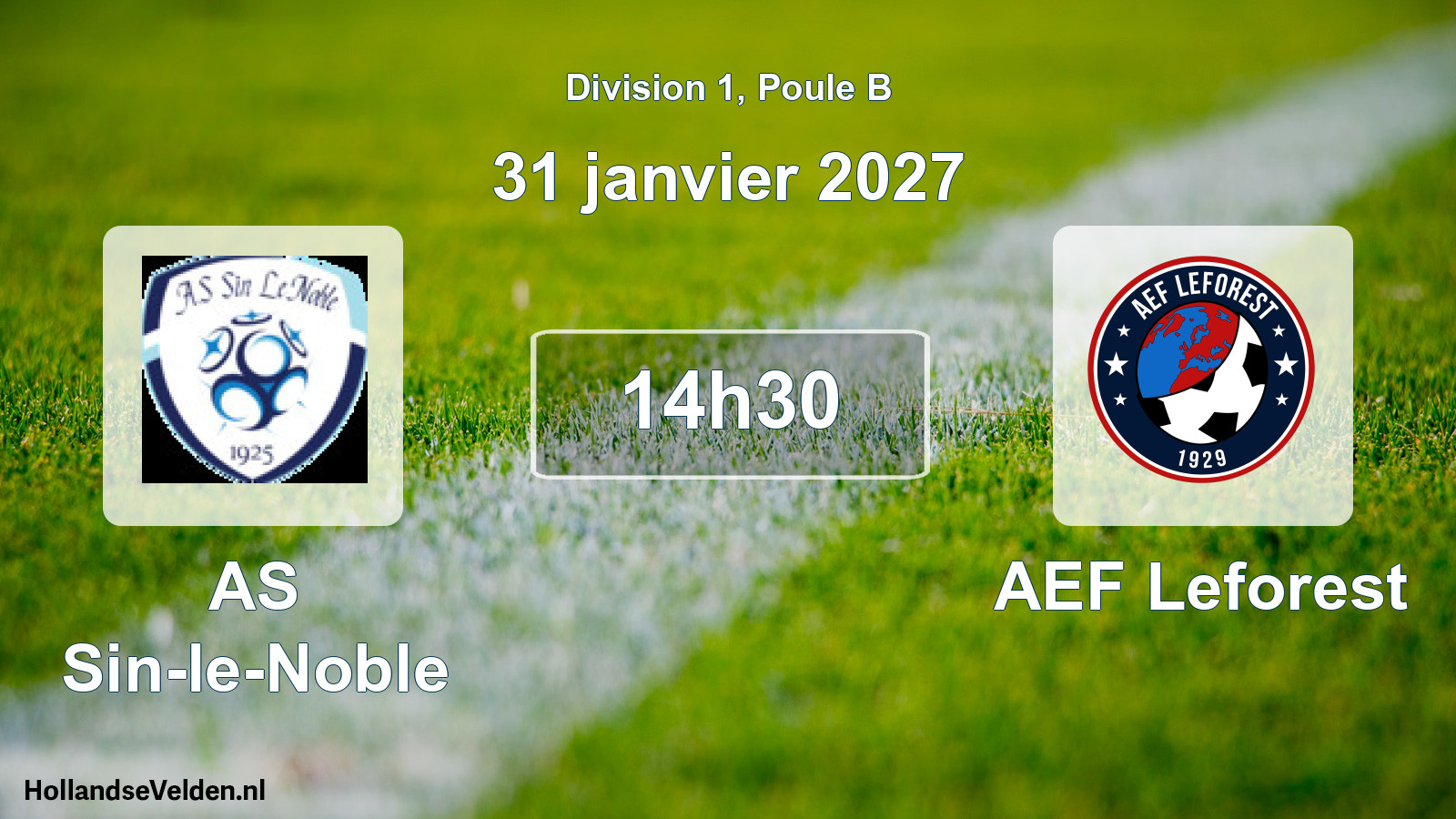 Scheduled Match: AS Sin-le-Noble - AEF Leforest (31 January 2027)