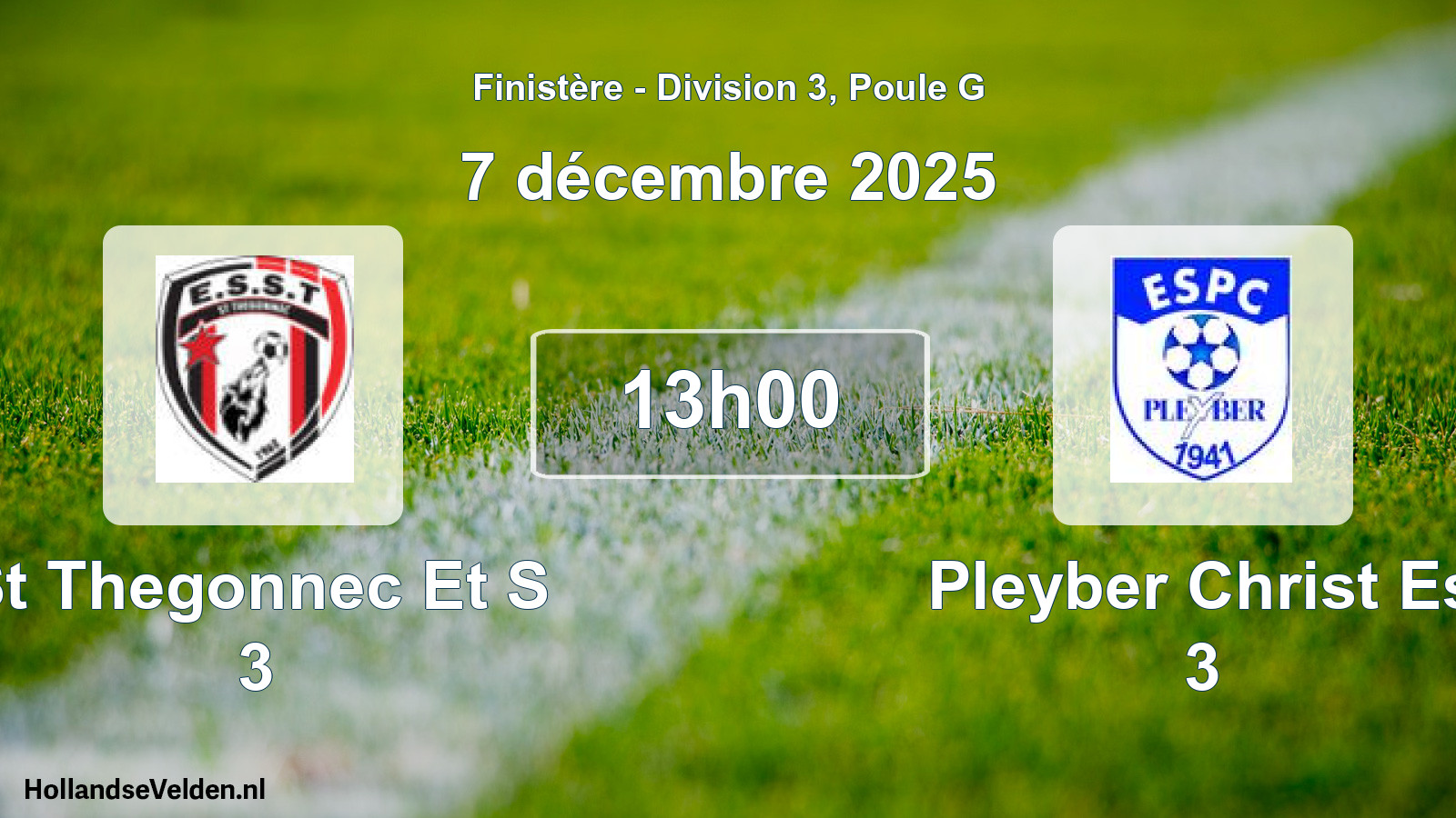 Scheduled Match: St Thegonnec Et S 3 - Pleyber Christ Es 3 (7 December 2025)