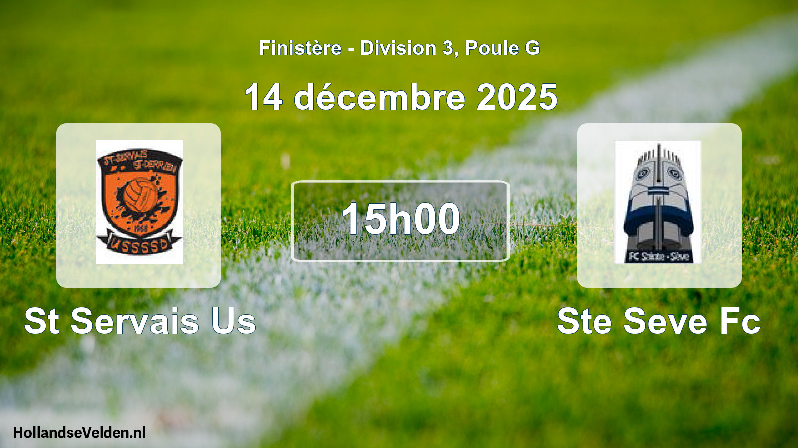 Geplande wedstrijd: St Servais Us - Ste Seve Fc (14 december 2025)
