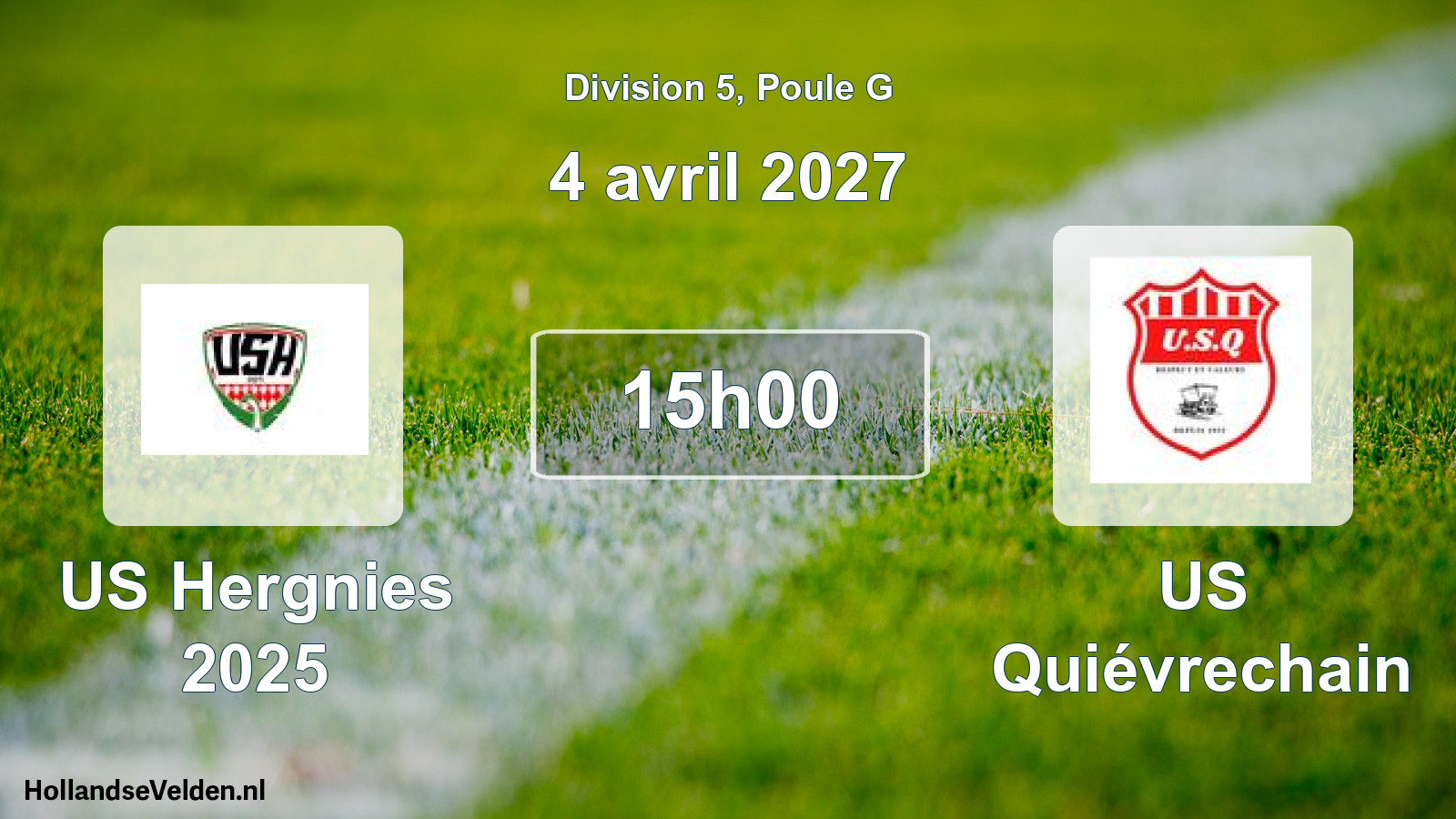 Scheduled Match: US Hergnies 2025 - US Quiévrechain (4 April 2027)