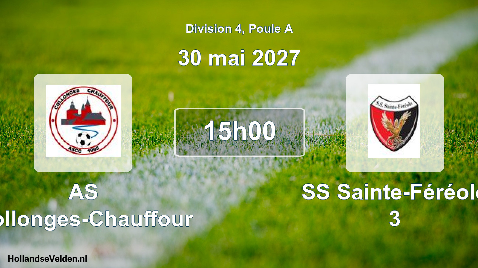 Match programmé: AS Collonges-Chauffour - SS Sainte-Féréole 3 (30 mai 2027)