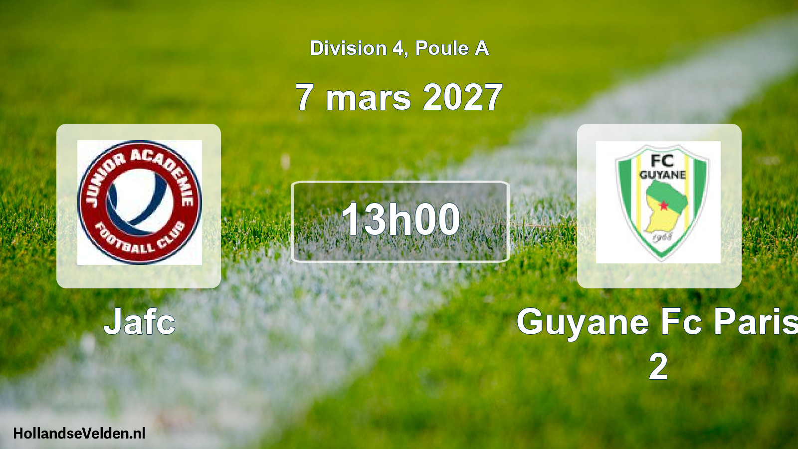 Scheduled Match: Jafc - Guyane Fc Paris 2 (7 March 2027)