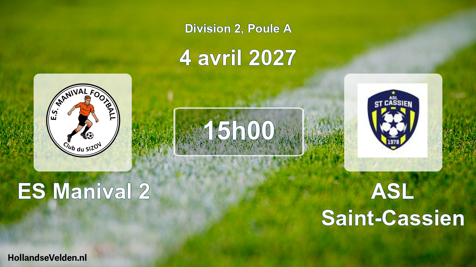 Scheduled Match: ES Manival 2 - ASL Saint-Cassien (4 April 2027)