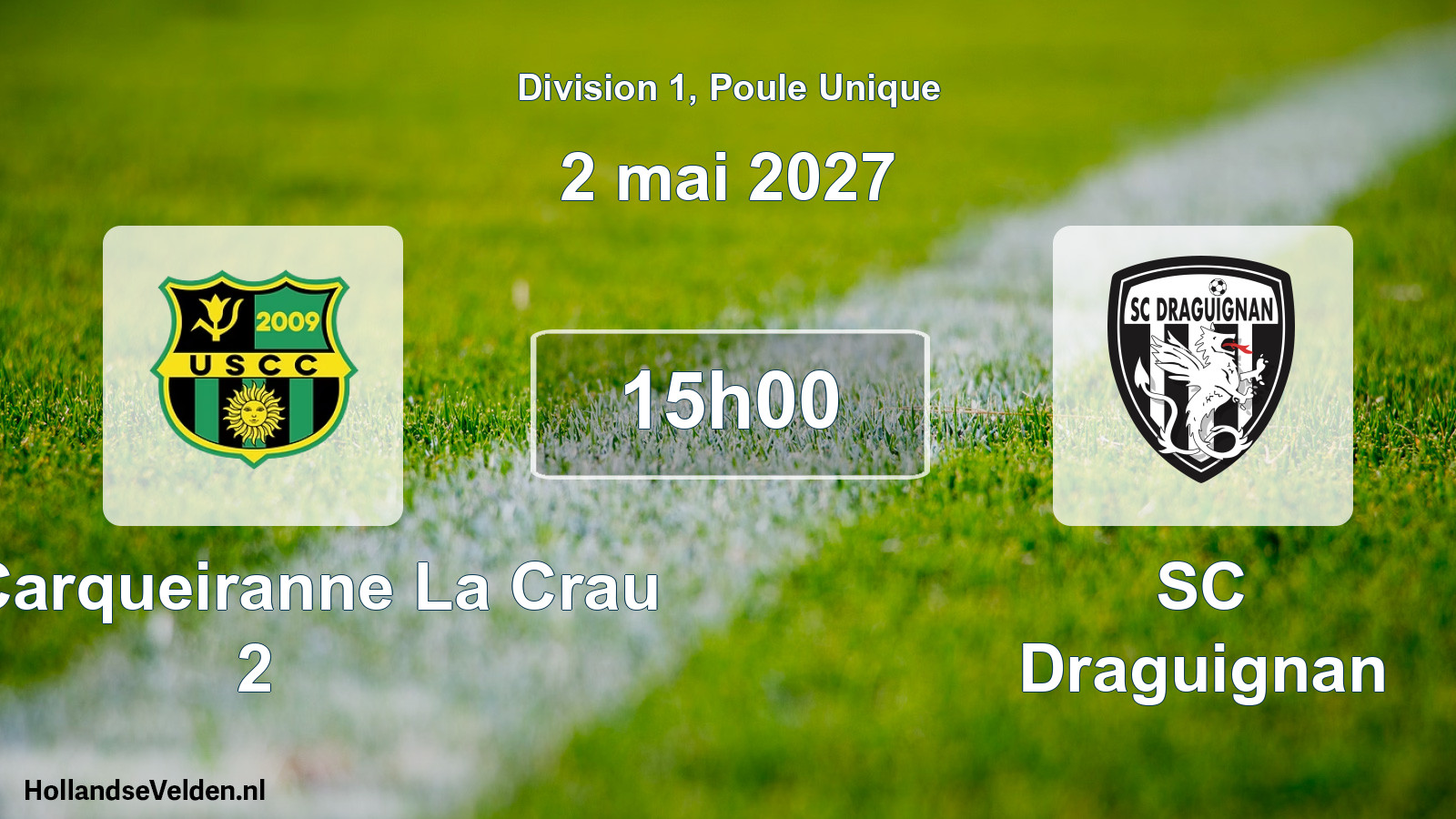 Match programmé: US Carqueiranne La Crau 2 - SC Draguignan (2 mai 2027)