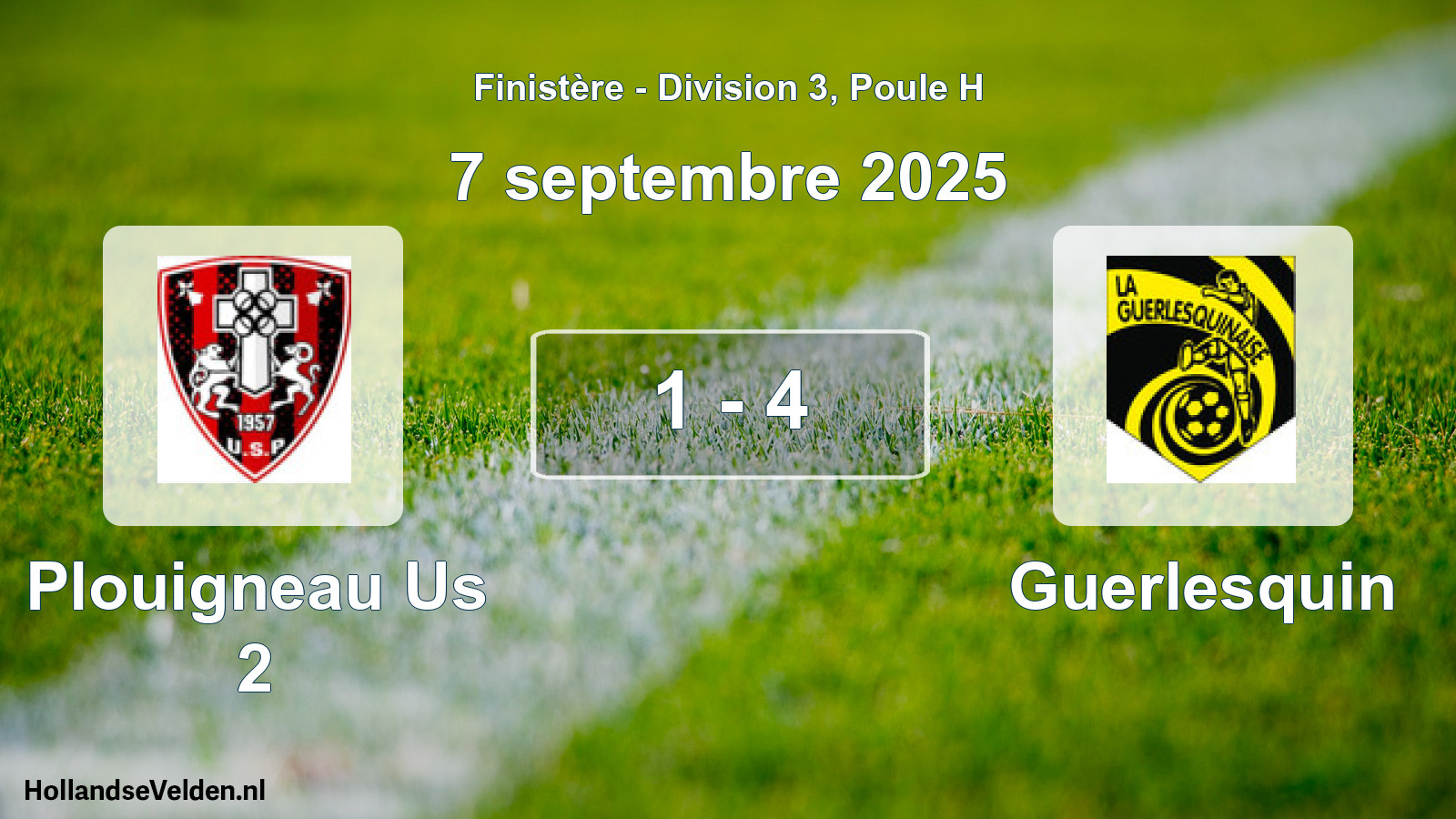 Gespeelde wedstrijd: Plouigneau Us 2 - Guerlesquin 1 - 4 (7 september 2025)