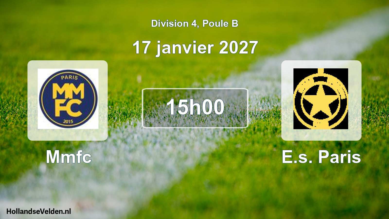 Match programmé: Mmfc - E.s. Paris (17 janvier 2027)