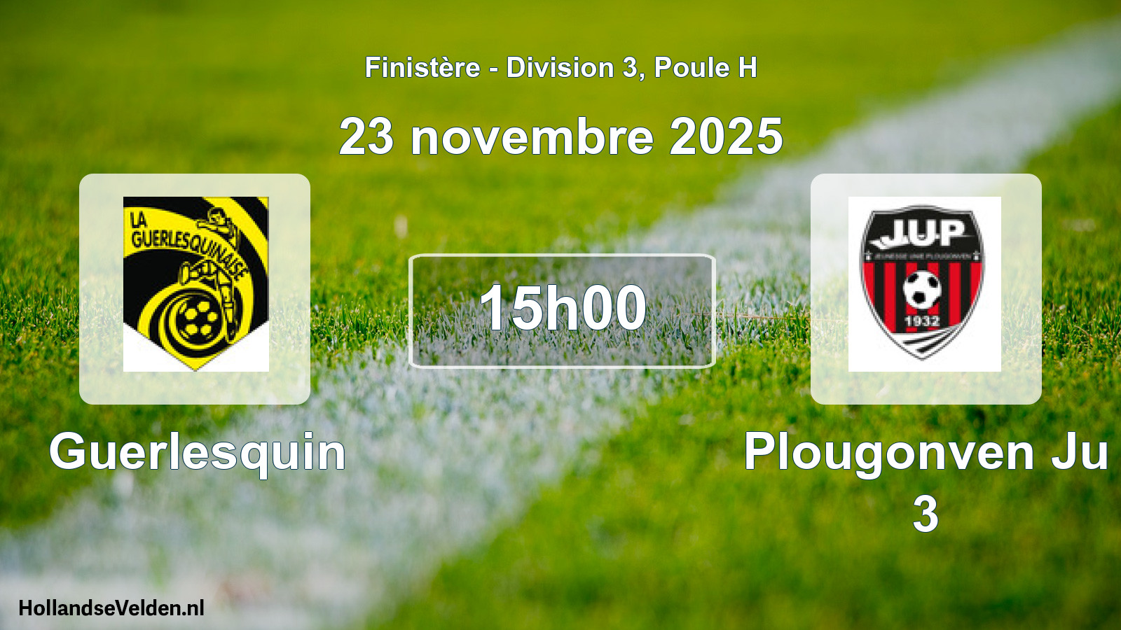 Geplande wedstrijd: Guerlesquin - Plougonven Ju 3 (23 novembre 2025)
