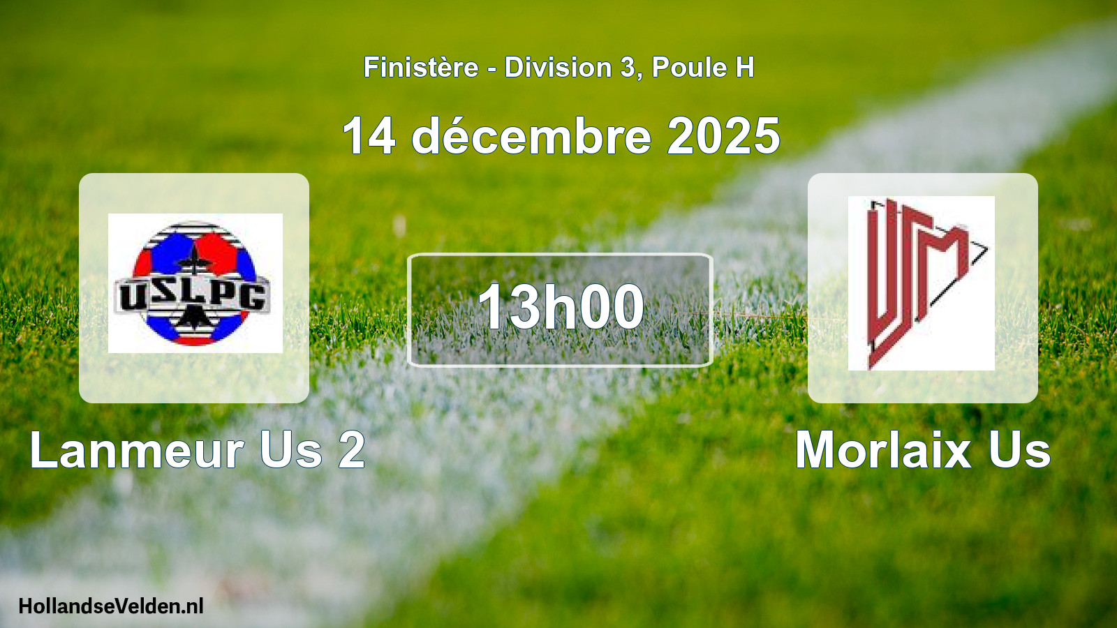 Scheduled Match: Lanmeur Us 2 - Morlaix Us (14 December 2025)
