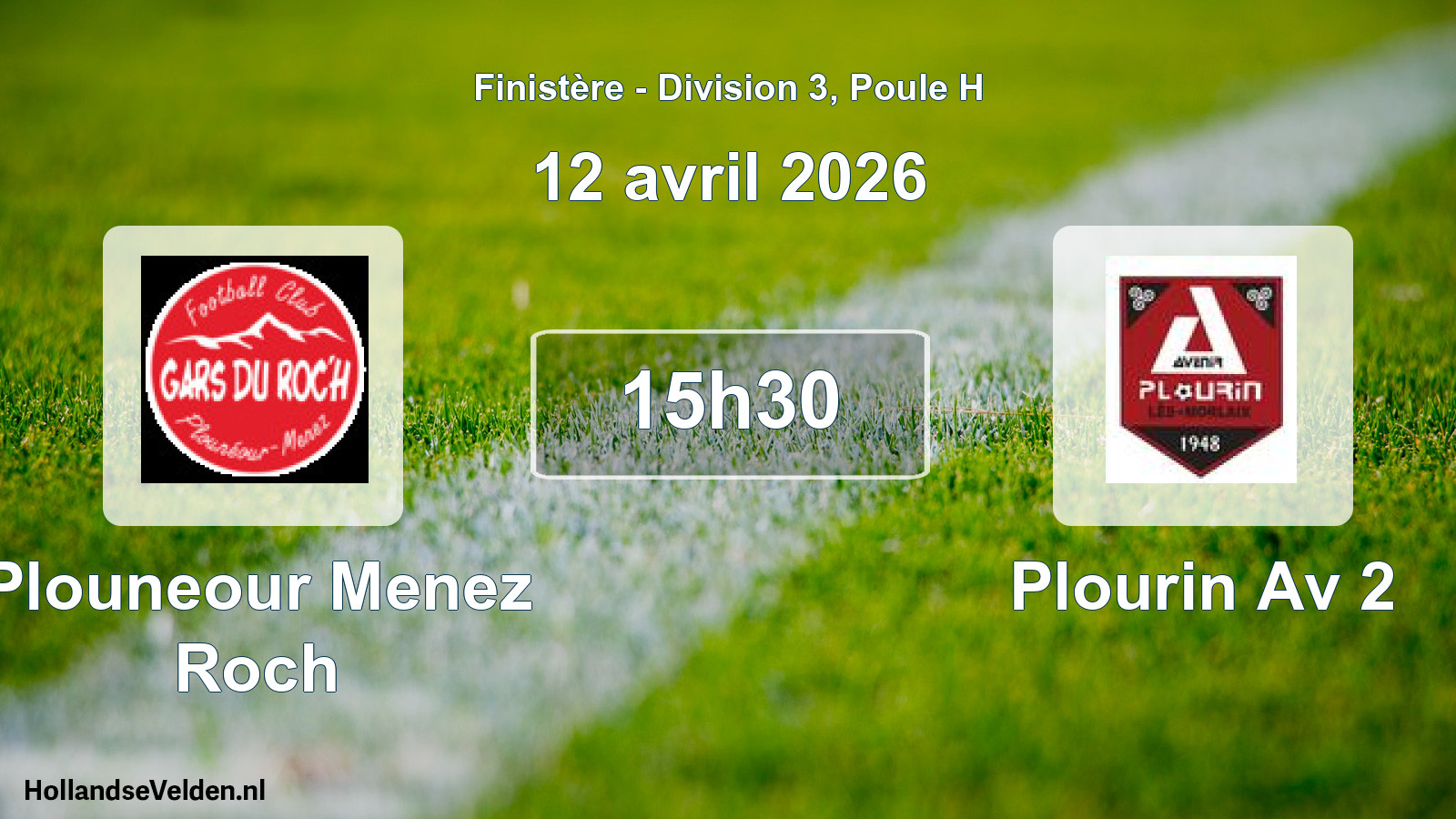 Geplande wedstrijd: Plouneour Menez Roch - Plourin Av 2 (12 april 2026)