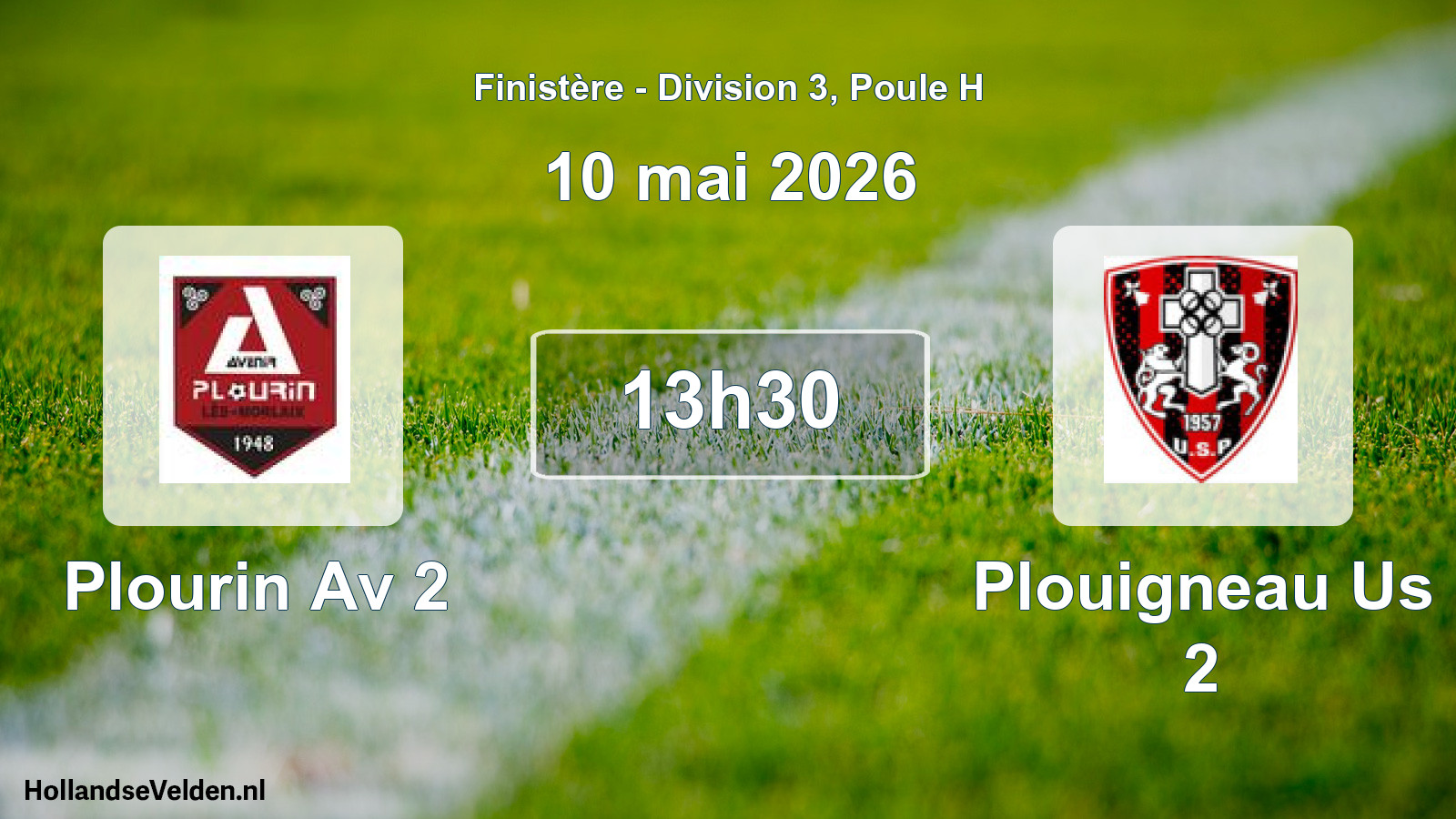 Geplande wedstrijd: Plourin Av 2 - Plouigneau Us 2 (10 mei 2026)