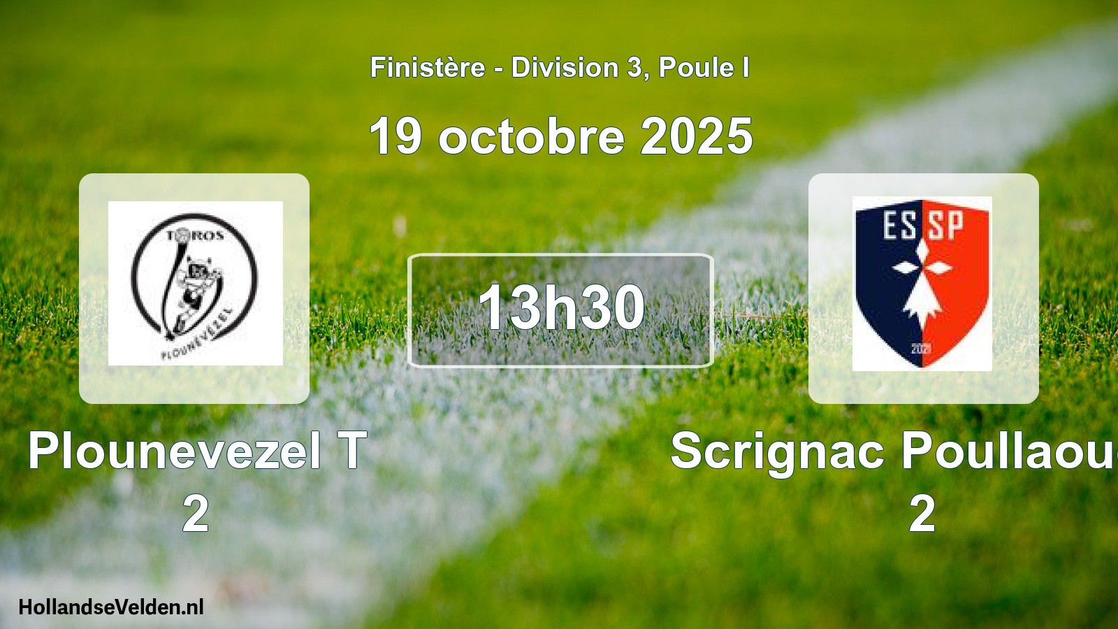 Geplande wedstrijd: Plounevezel T 2 - Scrignac Poullaouen 2 (19 oktober 2025)