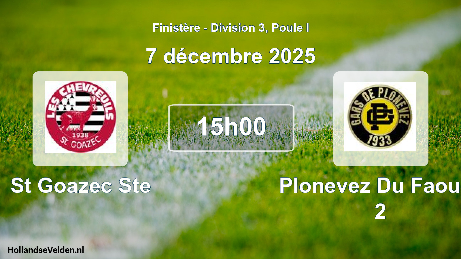 Scheduled Match: St Goazec Ste - Plonevez Du Faou G 2 (7 December 2025)