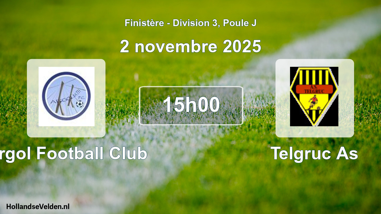 Scheduled Match: Argol Football Club - Telgruc As (2 November 2025)
