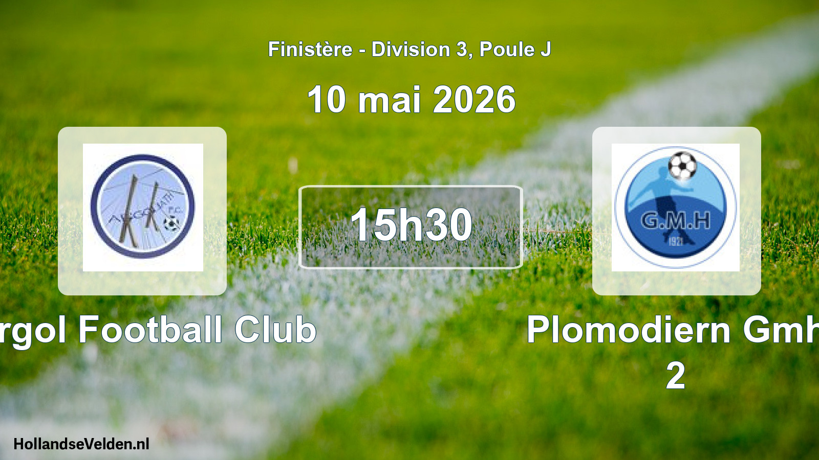 Geplande wedstrijd: Argol Football Club - Plomodiern Gmh 2 (10 mei 2026)