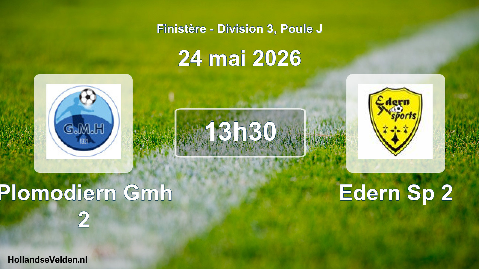 Scheduled Match: Plomodiern Gmh 2 - Edern Sp 2 (24 May 2026)