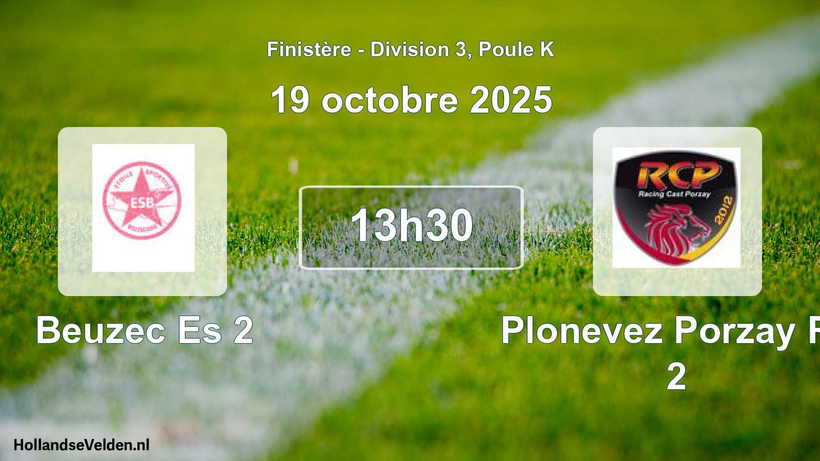 Scheduled Match: Beuzec Es 2 - Plonevez Porzay Rc 2 (19 October 2025)