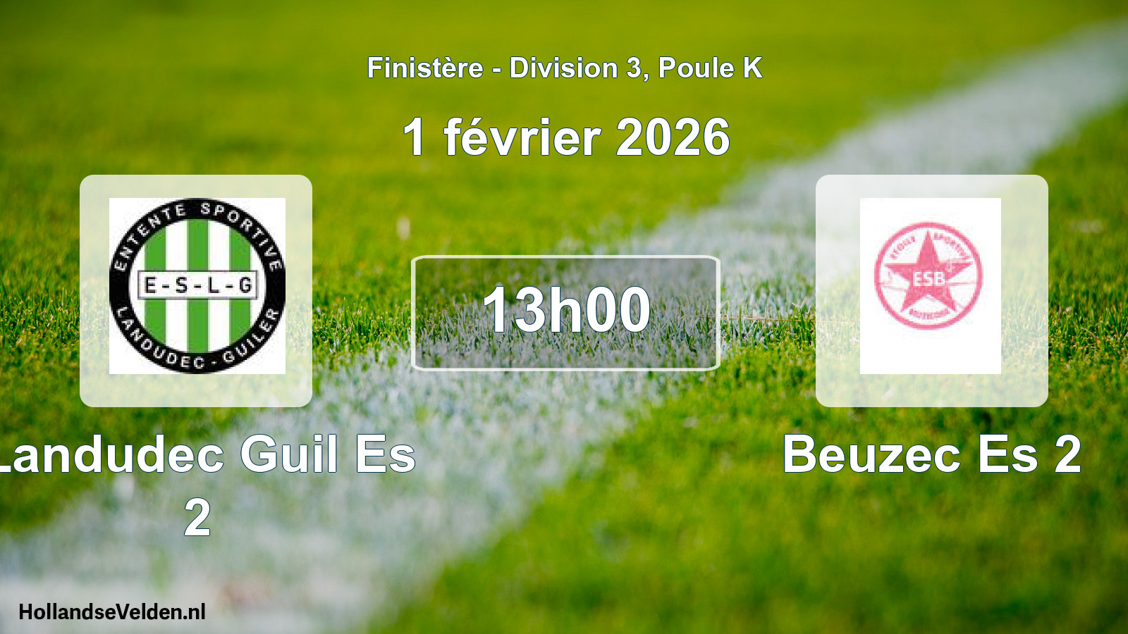 Scheduled Match: Landudec Guil Es 2 - Beuzec Es 2 (1 February 2026)