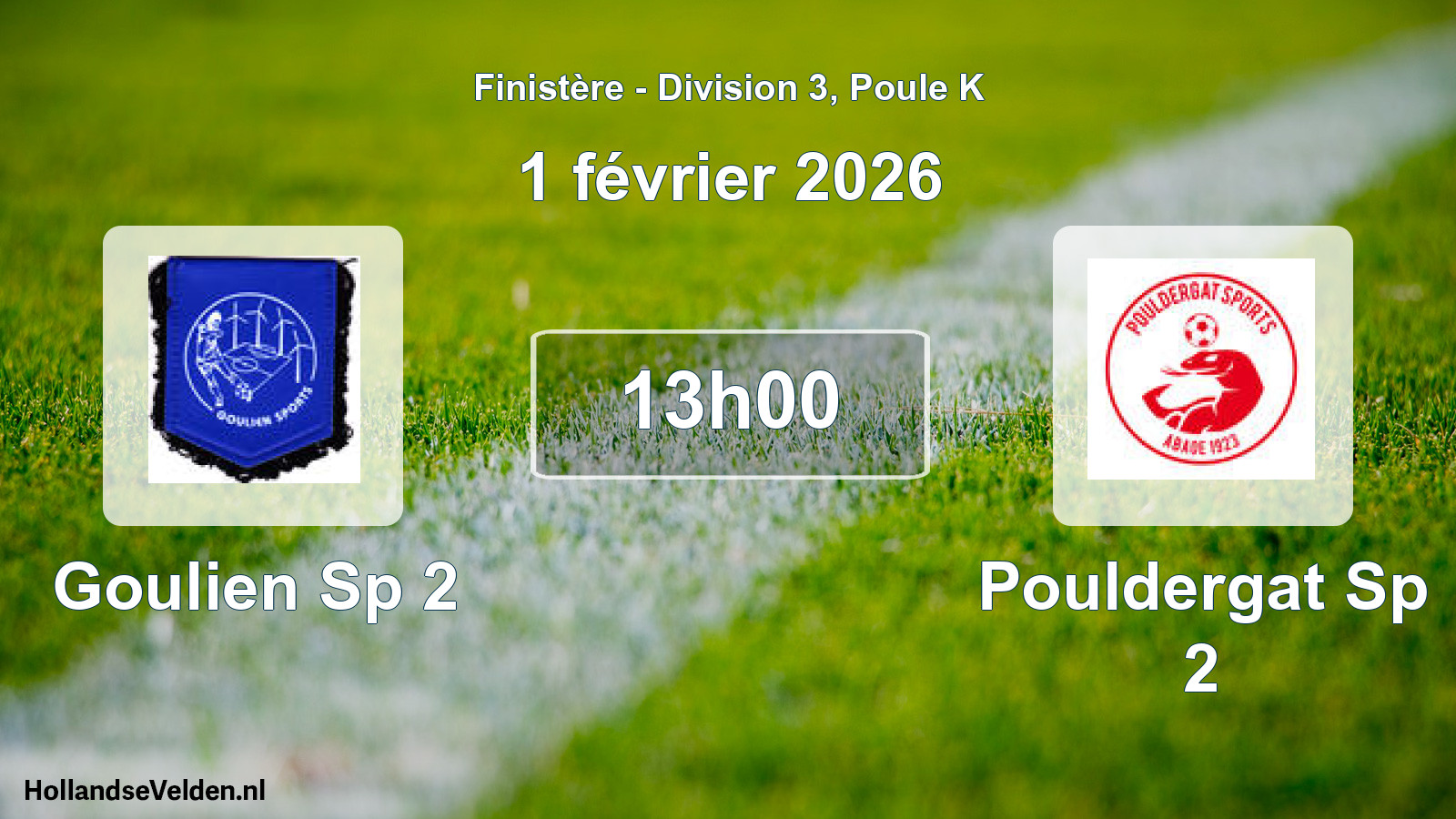 Scheduled Match: Goulien Sp 2 - Pouldergat Sp 2 (1 February 2026)