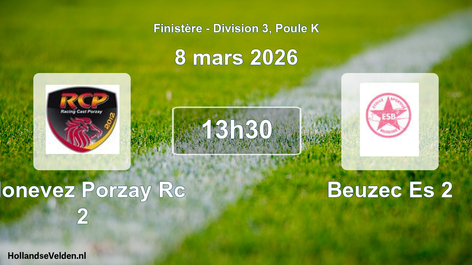 Scheduled Match: Plonevez Porzay Rc 2 - Beuzec Es 2 (8 March 2026)