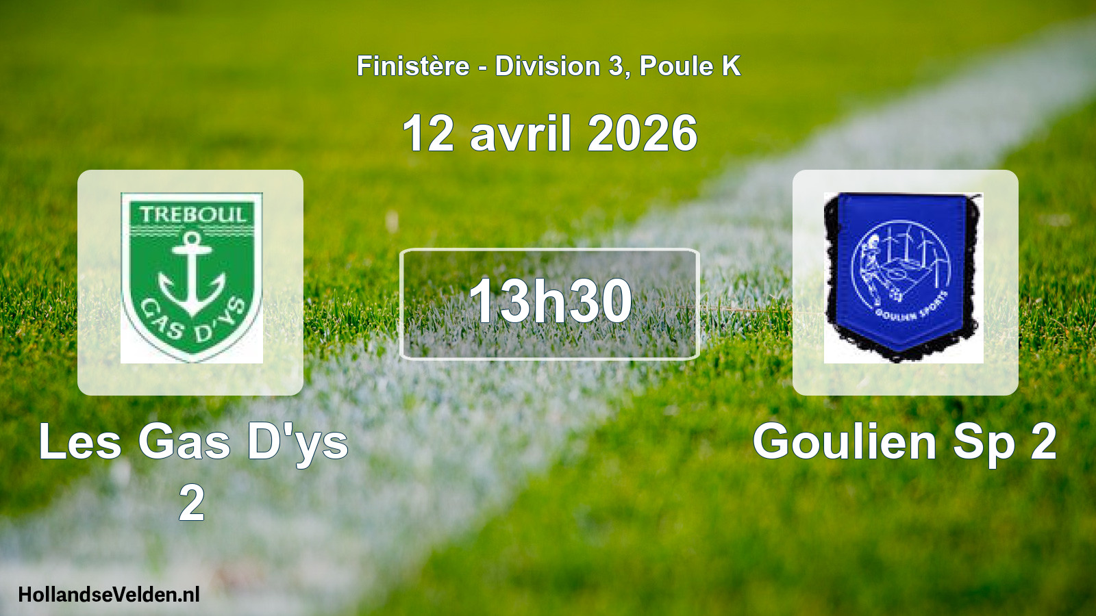 Scheduled Match: Les Gas D'ys 2 - Goulien Sp 2 (12 April 2026)