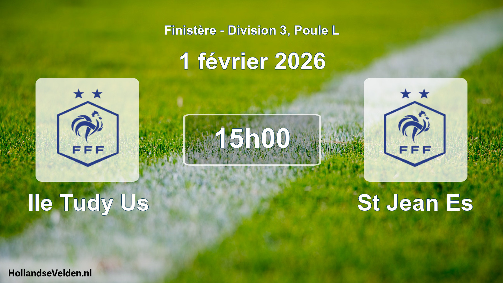 Scheduled Match: Ile Tudy Us - St Jean Es (1 February 2026)