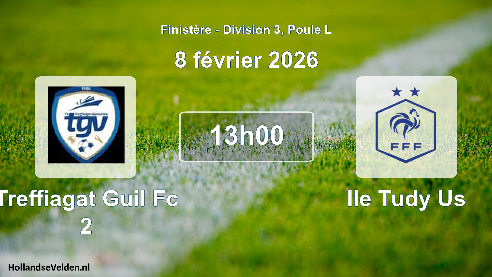 Geplande wedstrijd: Treffiagat Guil Fc 2 - Ile Tudy Us (8 februari 2026)