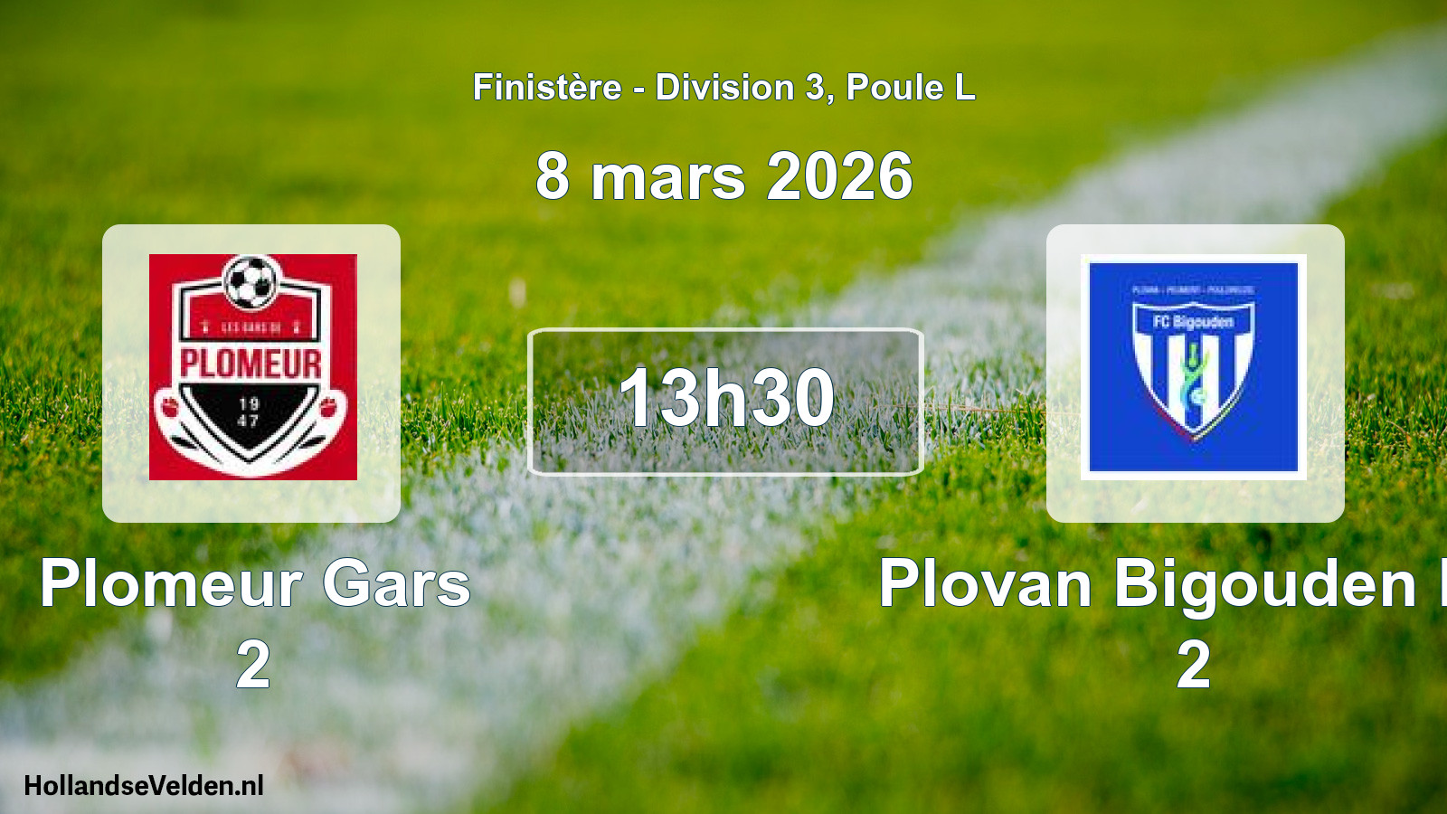 Scheduled Match: Plomeur Gars 2 - Plovan Bigouden Fc 2 (8 March 2026)