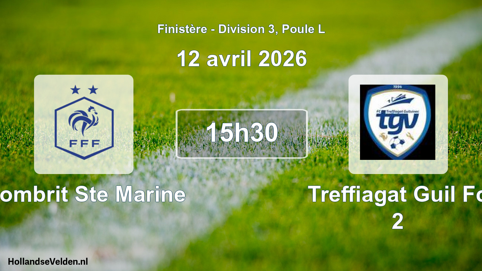Scheduled Match: Combrit Ste Marine - Treffiagat Guil Fc 2 (12 April 2026)