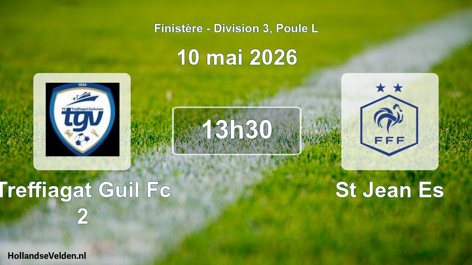 Geplande wedstrijd: Treffiagat Guil Fc 2 - St Jean Es (10 mai 2026)