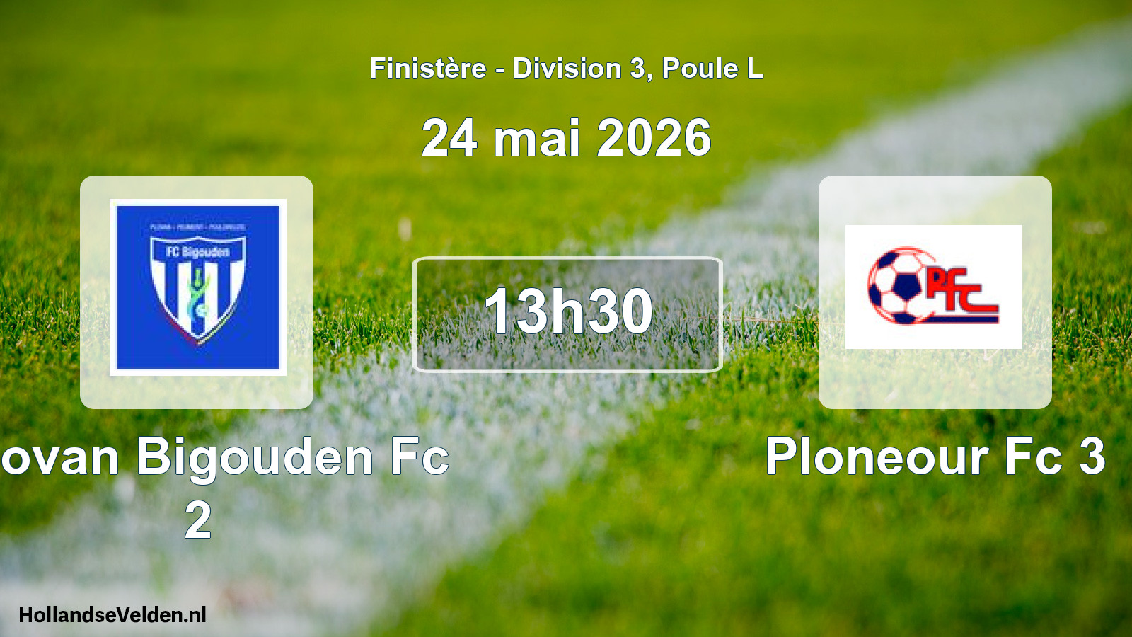 Scheduled Match: Plovan Bigouden Fc 2 - Ploneour Fc 3 (24 May 2026)