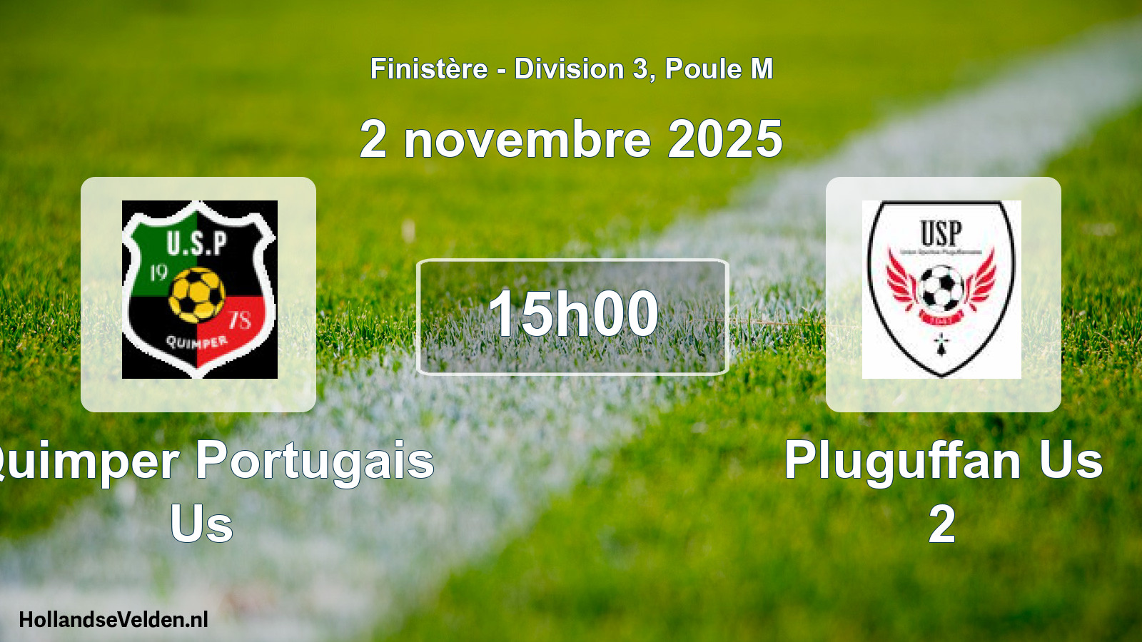 Geplande wedstrijd: Quimper Portugais Us - Pluguffan Us 2 (2 november 2025)