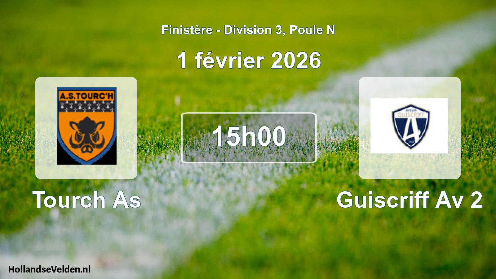 Geplande wedstrijd: Tourch As - Guiscriff Av 2 (1 février 2026)
