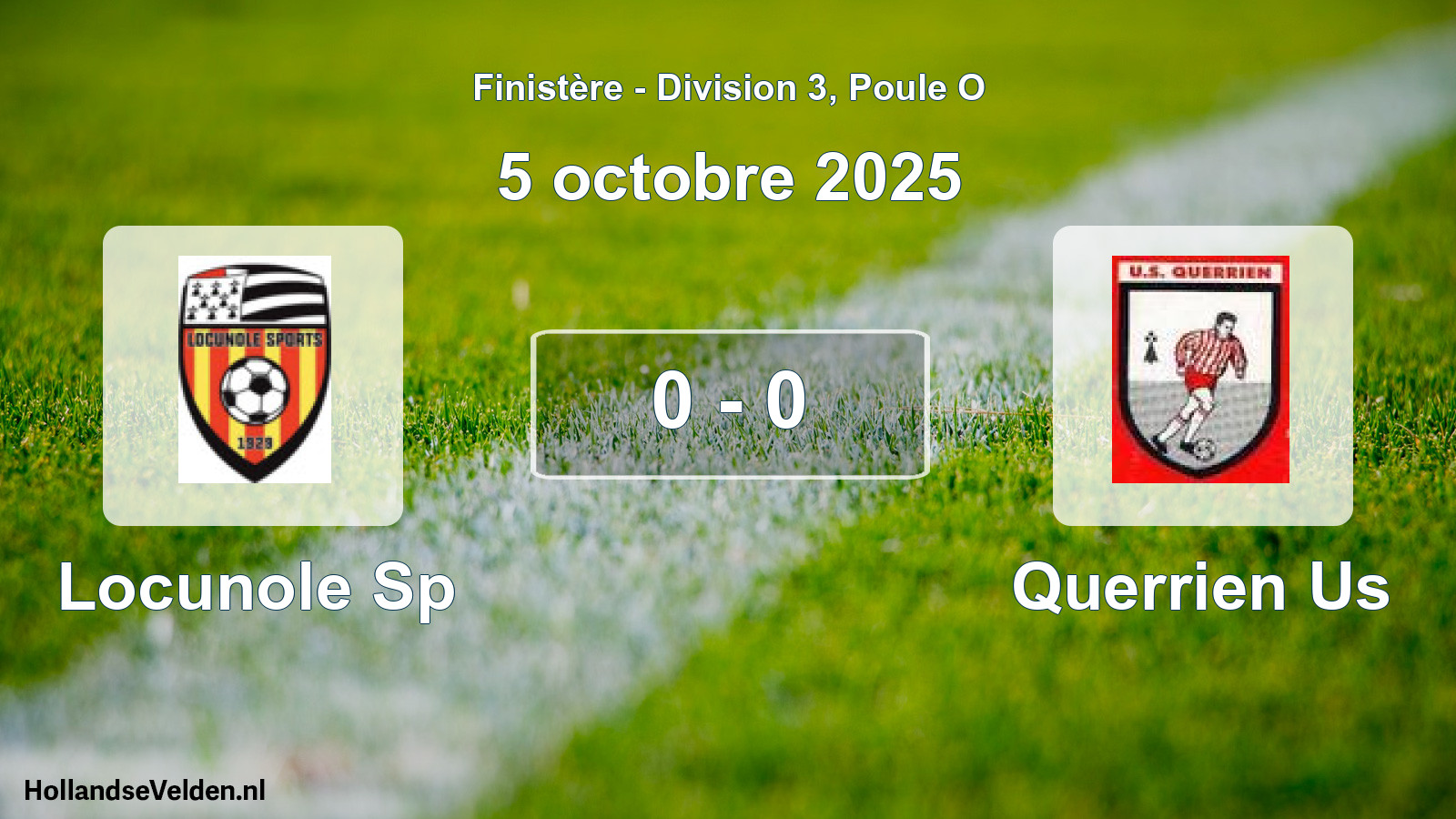 Gespeelde wedstrijd: Locunole Sp - Querrien Us 0 - 0 (5 octobre 2025)