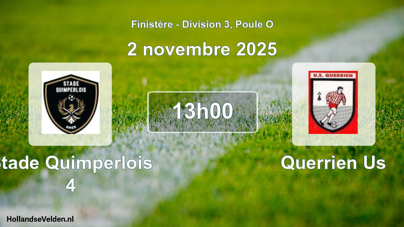 Scheduled Match: Stade Quimperlois 4 - Querrien Us (2 November 2025)
