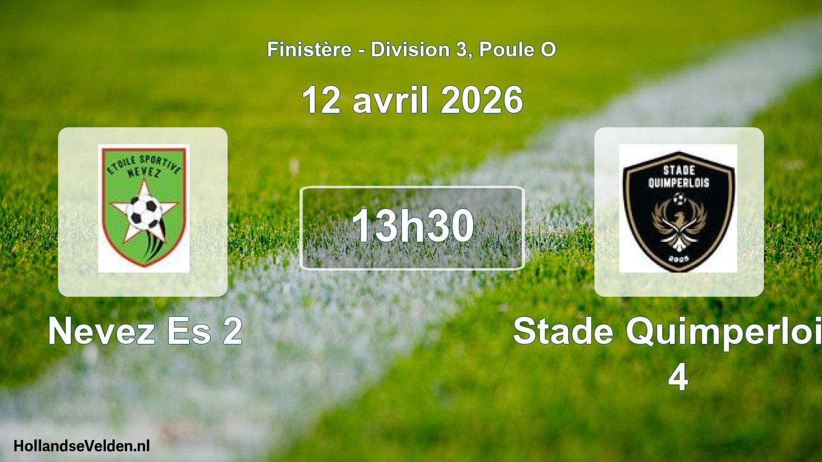 Geplande wedstrijd: Nevez Es 2 - Stade Quimperlois 4 (12 april 2026)