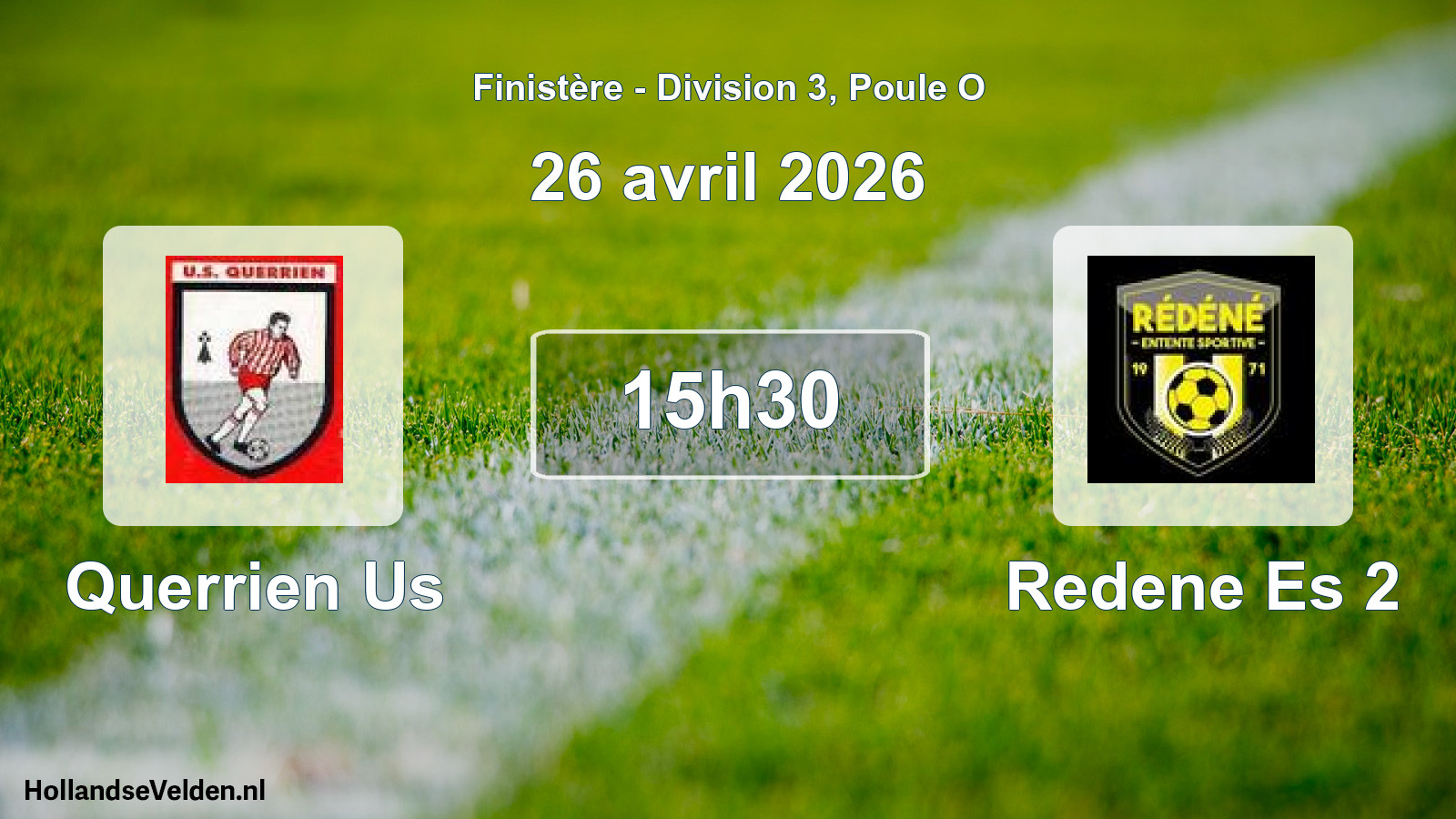 Geplande wedstrijd: Querrien Us - Redene Es 2 (26 avril 2026)
