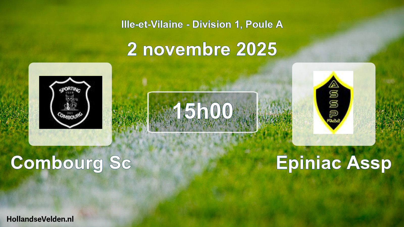Geplande wedstrijd: Combourg Sc - Epiniac Assp (2 november 2025)