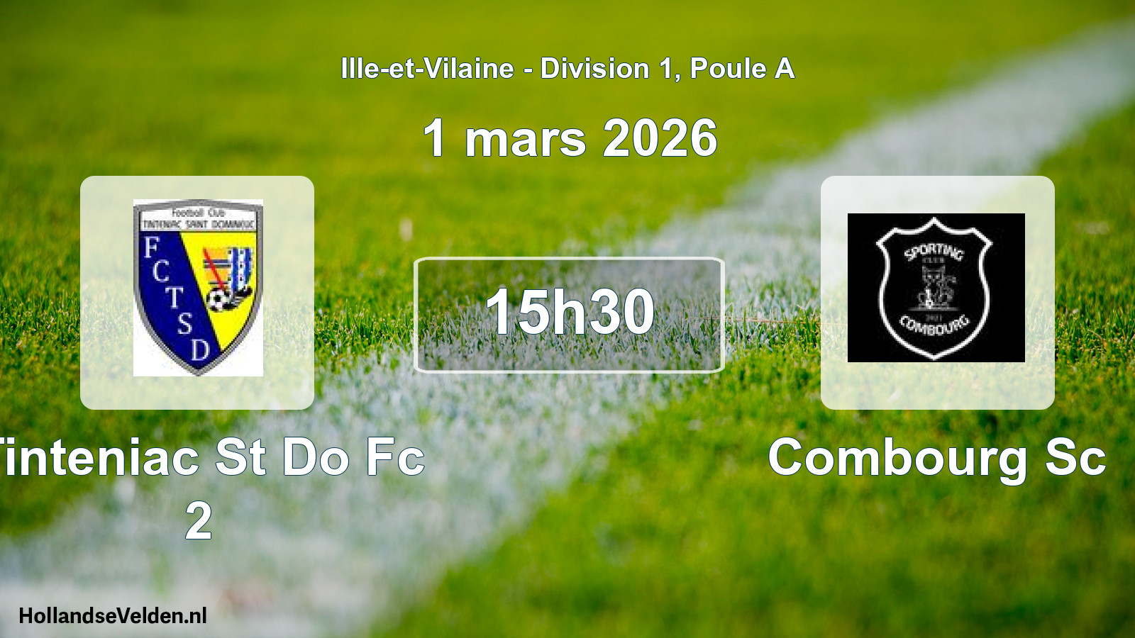 Geplande wedstrijd: Tinteniac St Do Fc 2 - Combourg Sc (1 mars 2026)