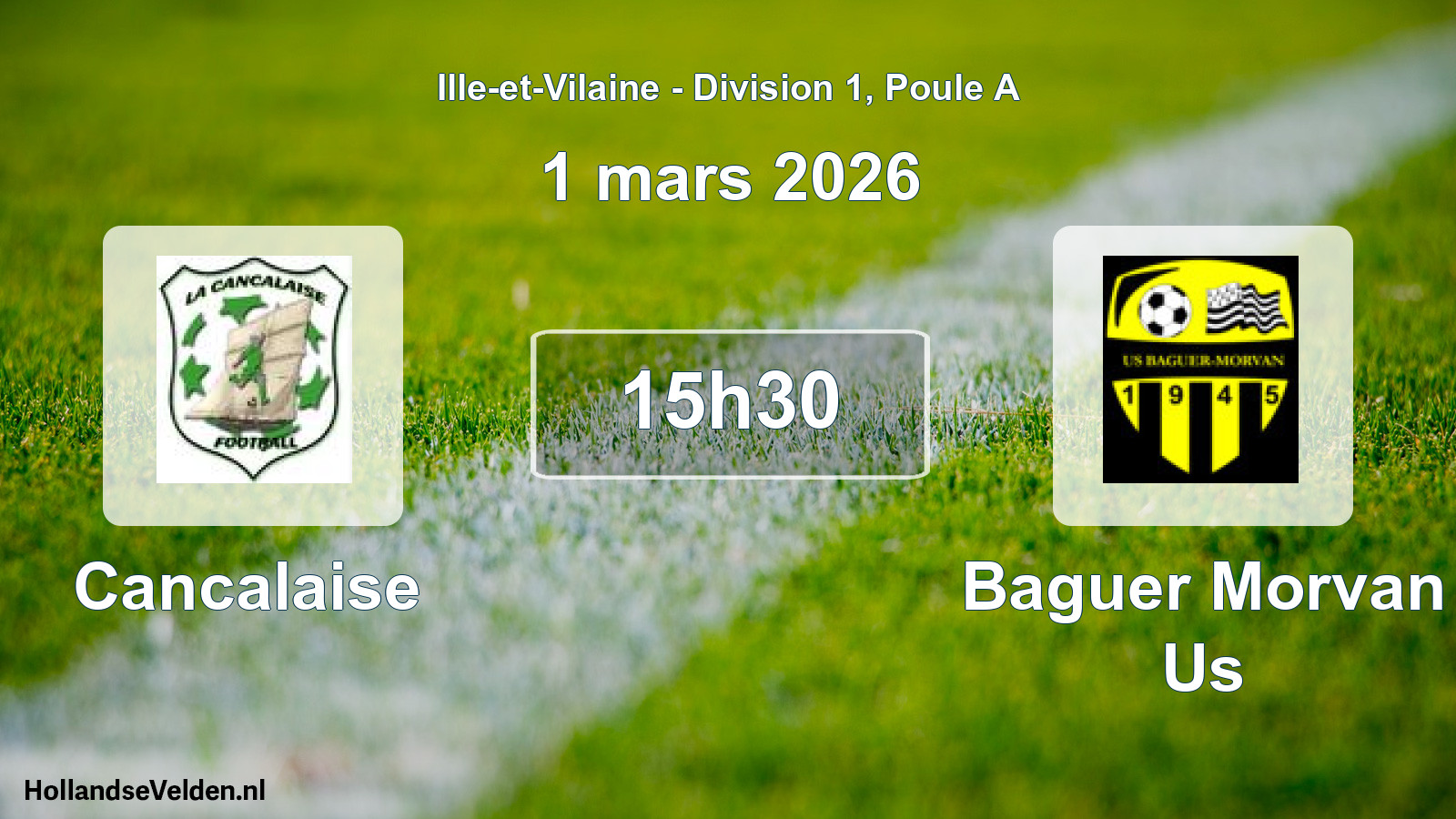 Scheduled Match: Cancalaise - Baguer Morvan Us (1 March 2026)