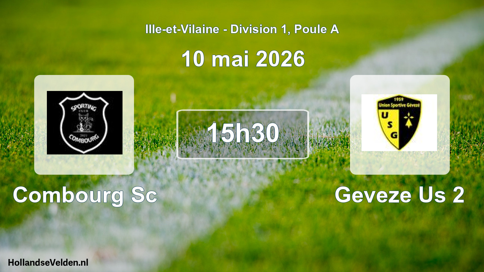 Geplande wedstrijd: Combourg Sc - Geveze Us 2 (10 mei 2026)