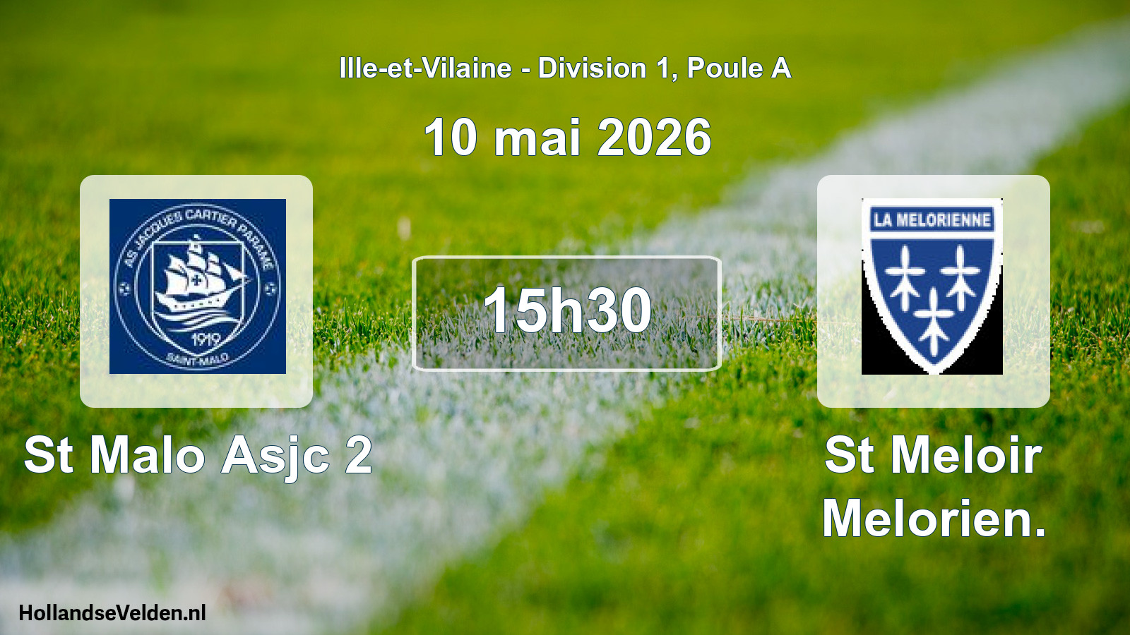 Scheduled Match: St Malo Asjc 2 - St Meloir Melorien. (10 May 2026)